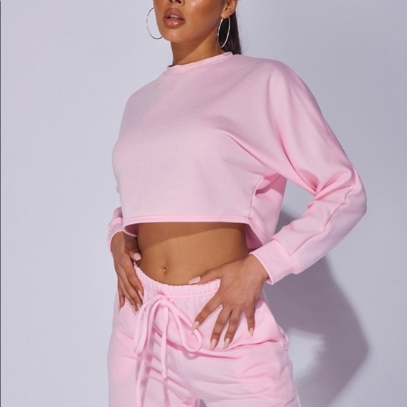 PINK OVERSIZED LOUNGE SET - Picture 1 of 6